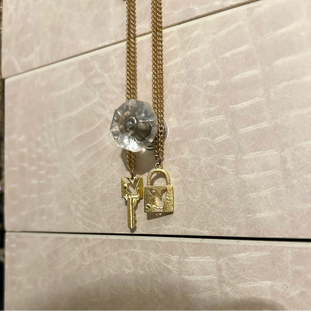 Playboy lock and key necklaces